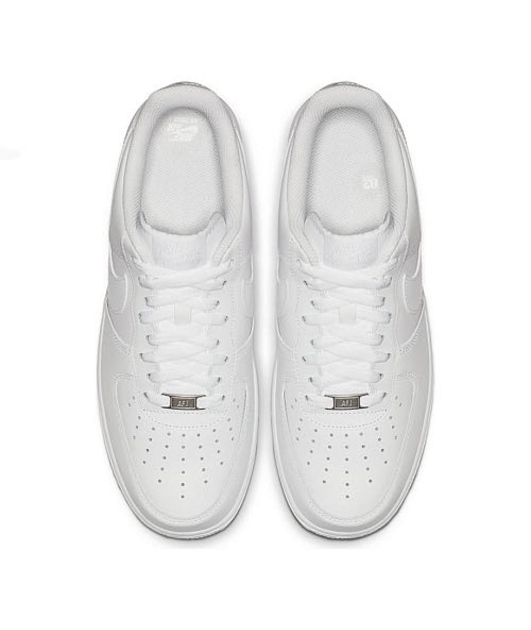 NIKE Белые кожаные низкие кроссовки / кеды, фото 3