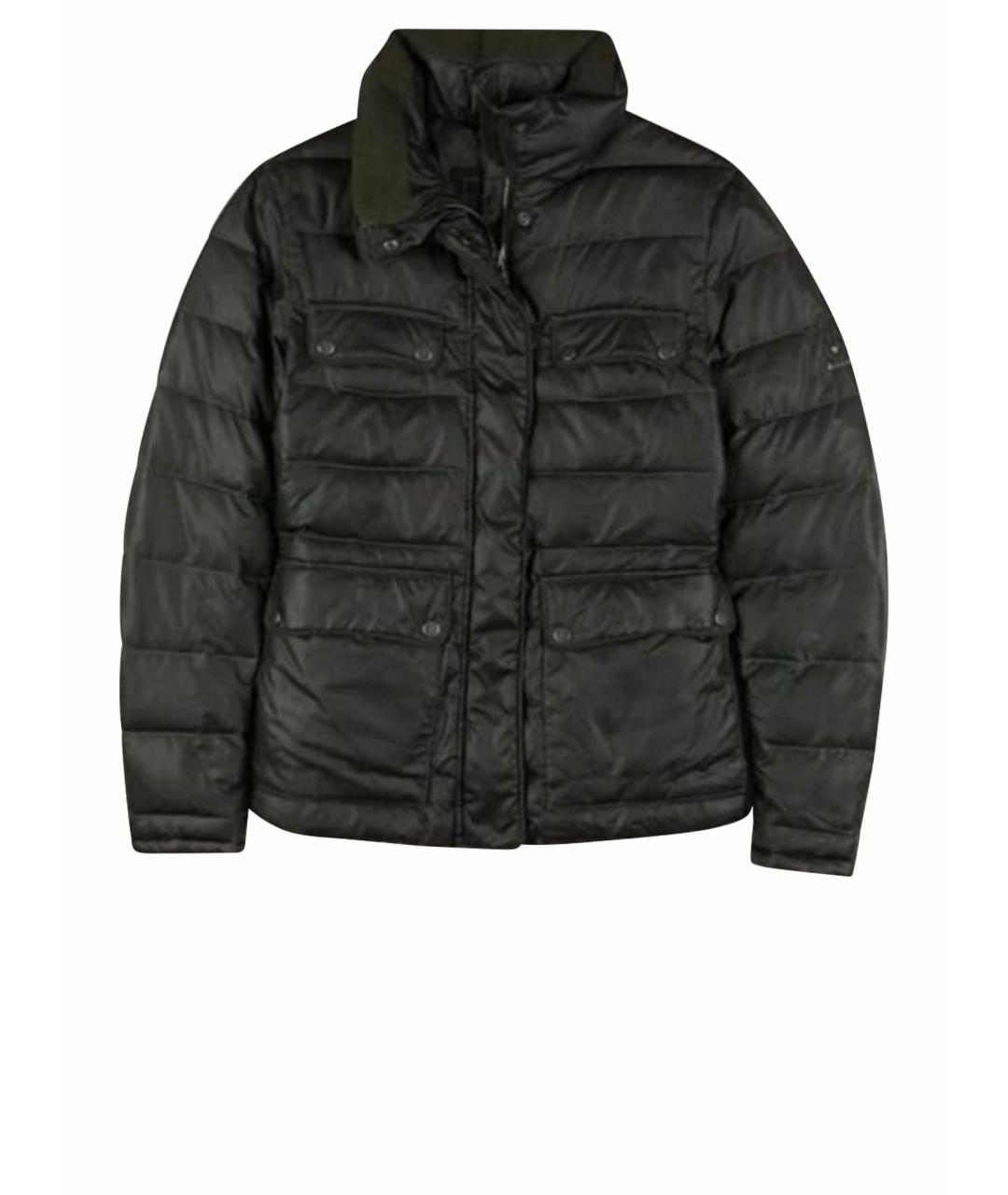 MONCLER Зеленый полиуретановый пуховик, фото 1