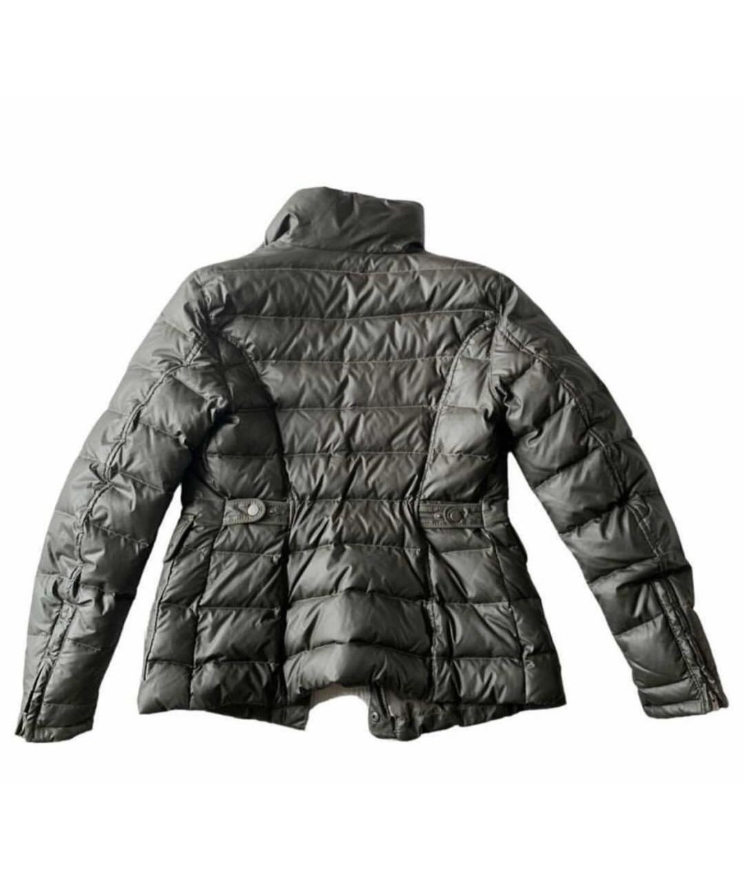 MONCLER Зеленый полиуретановый пуховик, фото 2
