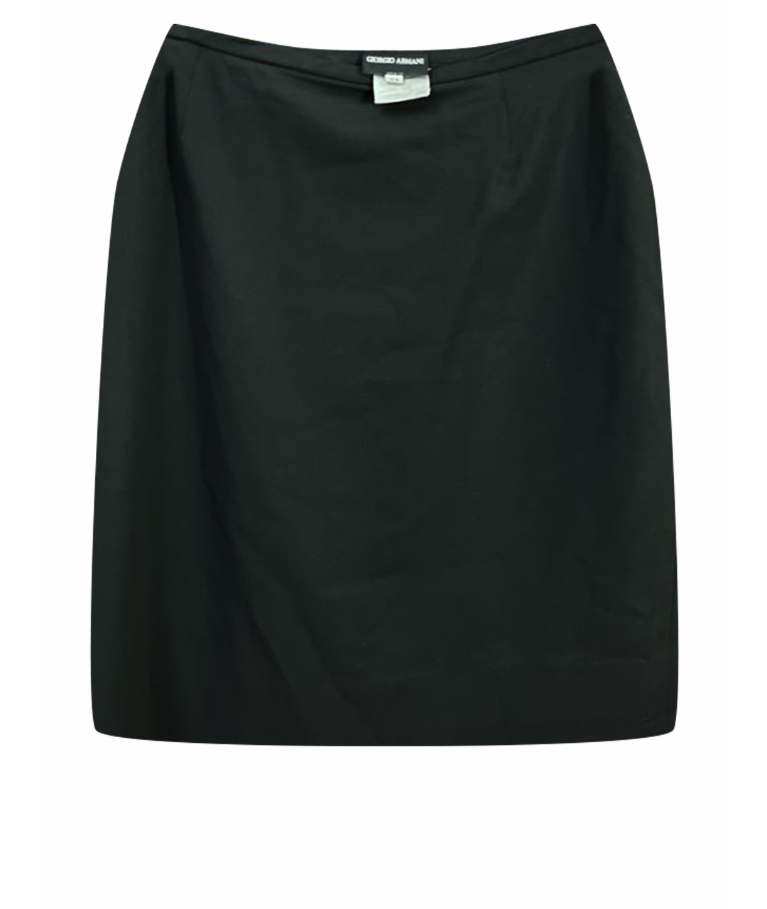 GIORGIO ARMANI VINTAGE Черная шерстяная юбка мини, фото 1