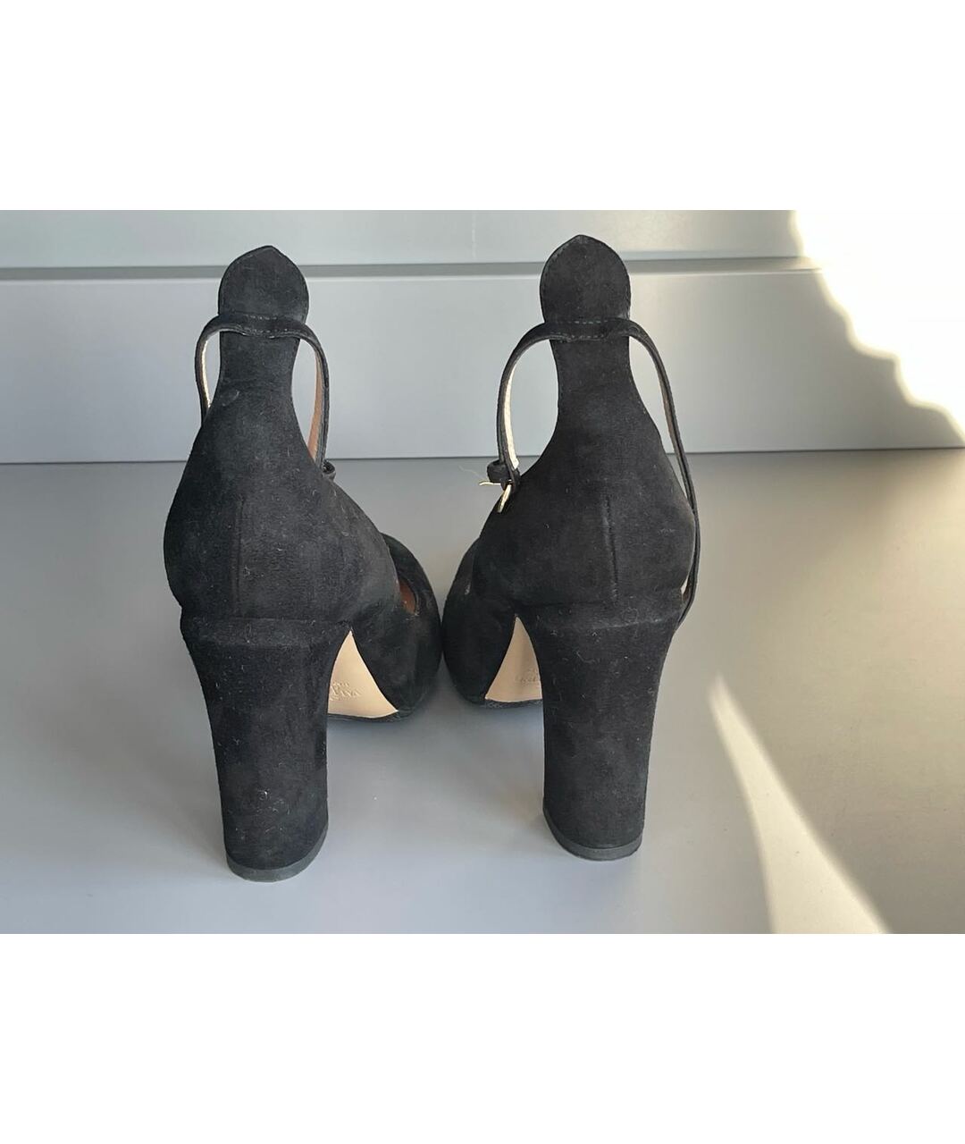 VALENTINO GARAVANI Черные замшевые туфли, фото 4