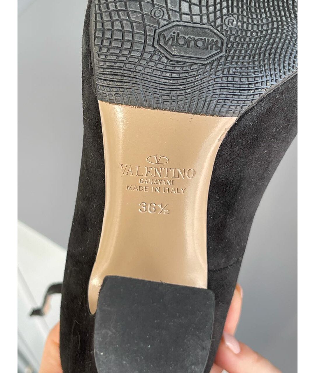 VALENTINO GARAVANI Черные замшевые туфли, фото 7
