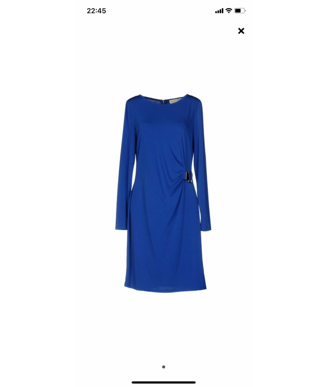 MICHAEL MICHAEL KORS Синее полиэстеровое платье, фото 7