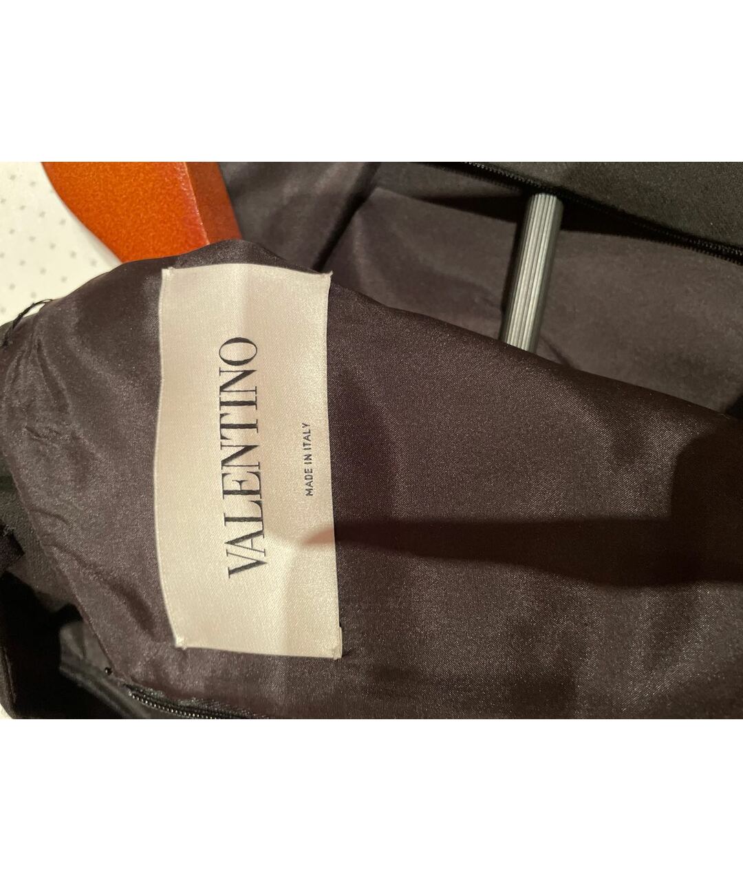 VALENTINO Черное шерстяное вечернее платье, фото 5