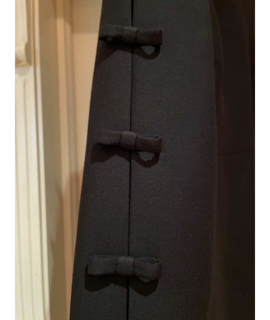 VALENTINO Черное шерстяное вечернее платье, фото 4