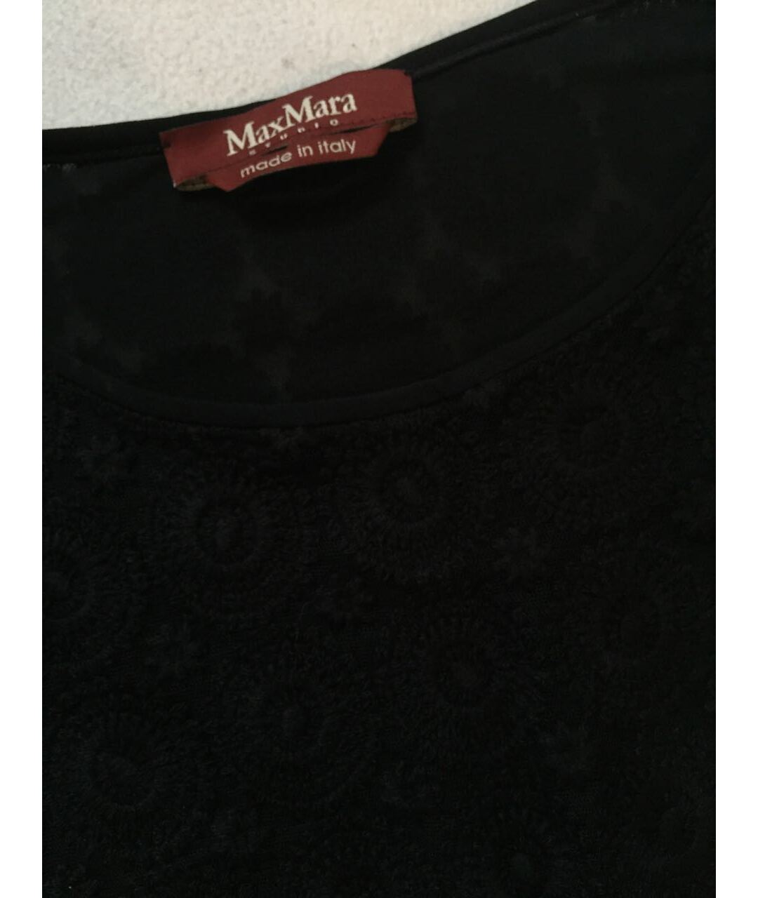MAX MARA STUDIO Черное вискозное повседневное платье, фото 4