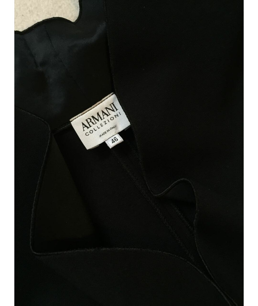 ARMANI COLLEZIONI Черное вискозное повседневное платье, фото 4