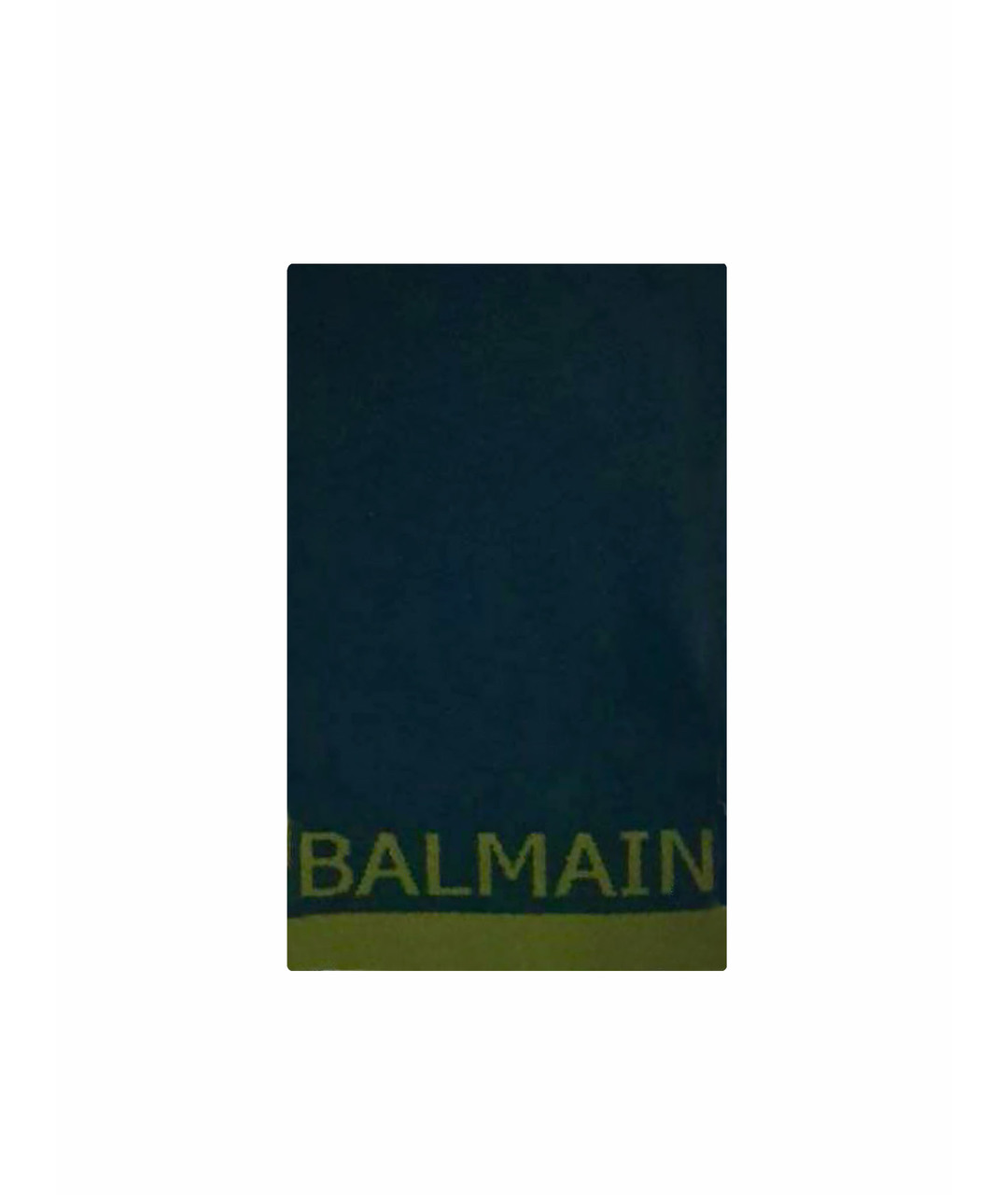 BALMAIN Антрацитовый шерстяной шарф, фото 1