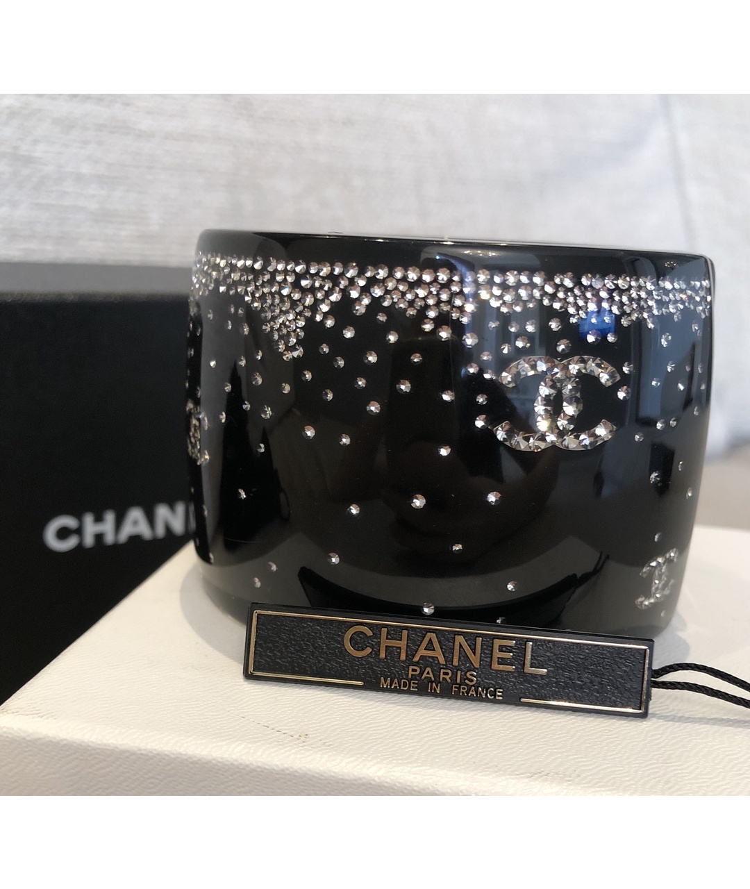 CHANEL PRE-OWNED Черный керамический браслет, фото 4