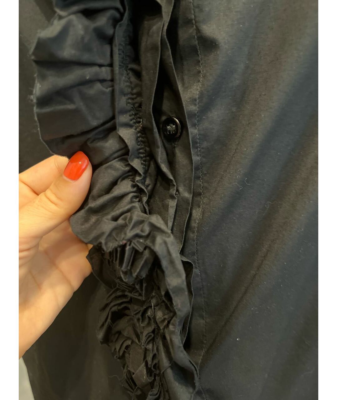 SAINT LAURENT Черная хлопковая рубашка, фото 7