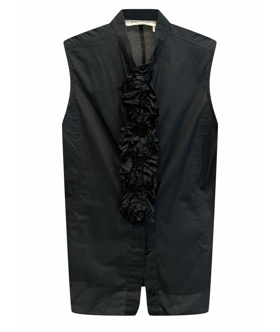 SAINT LAURENT Черная хлопковая рубашка, фото 1