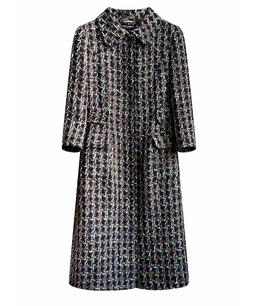 DOLCE&GABBANA Мульти твидовое пальто, фото 1
