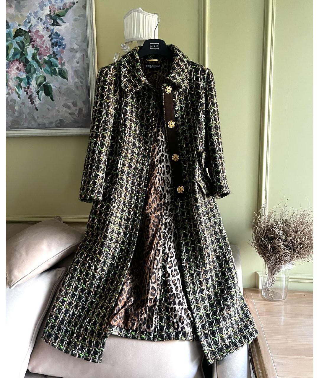 DOLCE&GABBANA Мульти твидовое пальто, фото 3