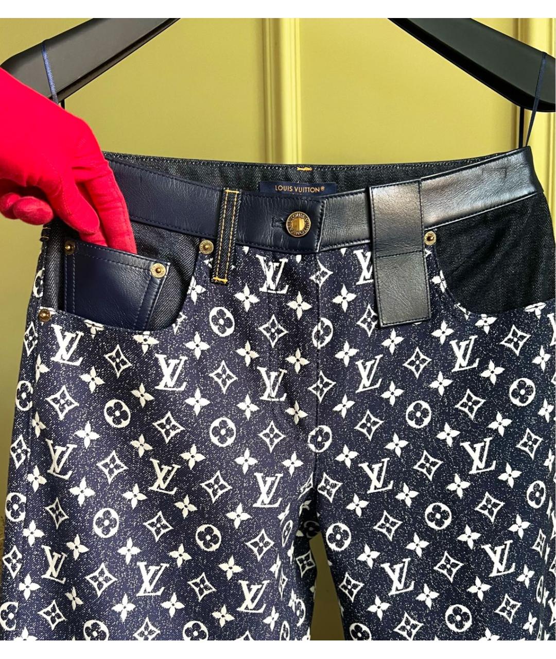 LOUIS VUITTON Мульти джинсы клеш, фото 2