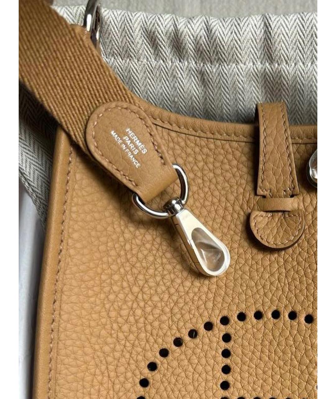 HERMES Коричневая кожаная сумка через плечо, фото 2