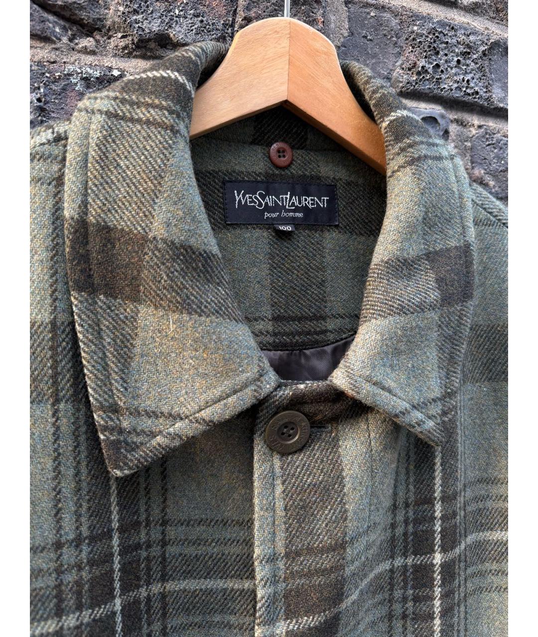 SAINT LAURENT Шерстяное пальто, фото 2