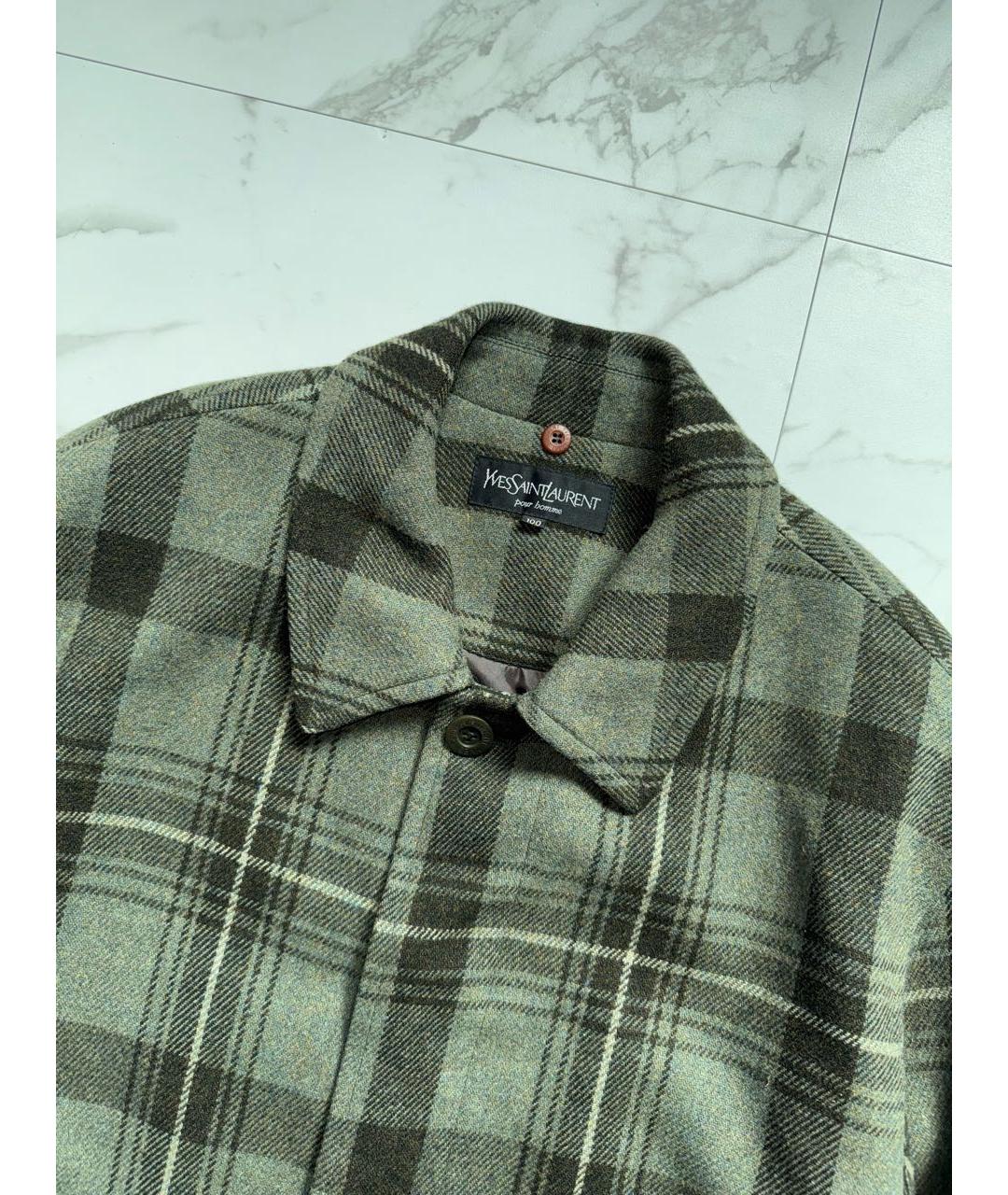 SAINT LAURENT Шерстяное пальто, фото 2
