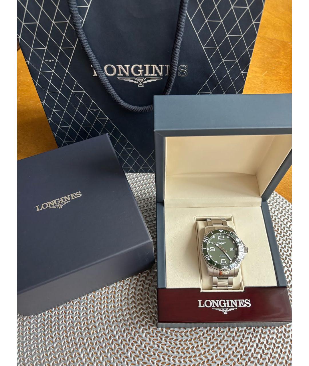 LONGINES Серебряные стальные часы, фото 5