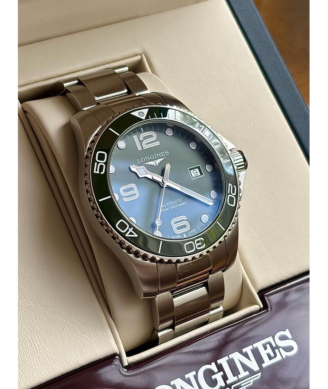 LONGINES Серебряные стальные часы, фото 3