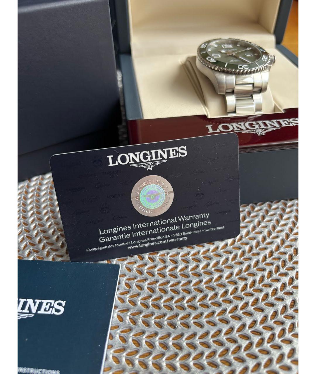 LONGINES Серебряные стальные часы, фото 9