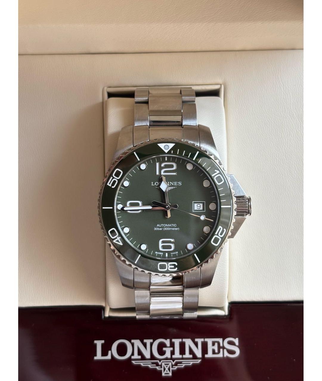 LONGINES Серебряные стальные часы, фото 2
