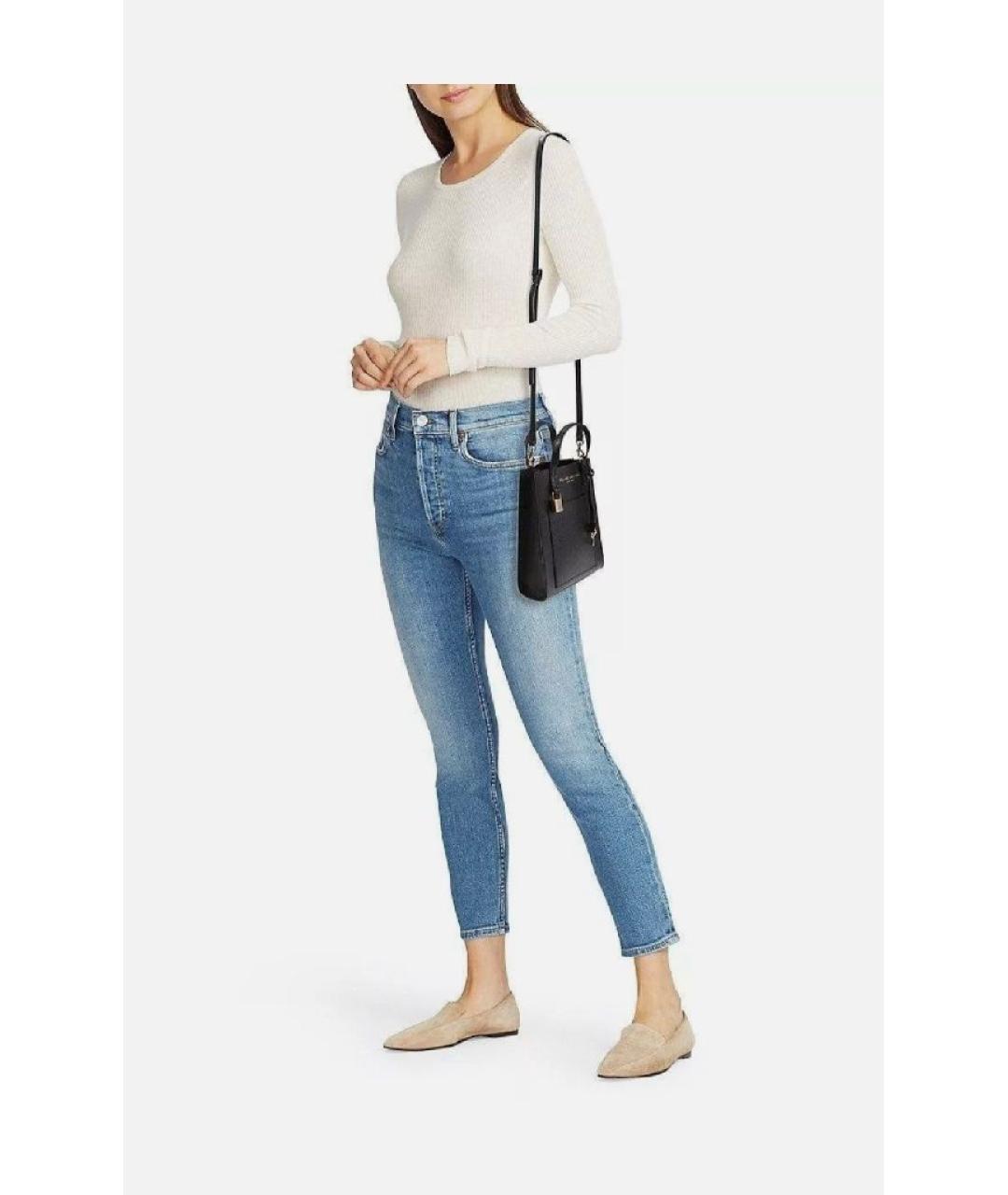 MARC JACOBS Черная кожаная сумка тоут, фото 4