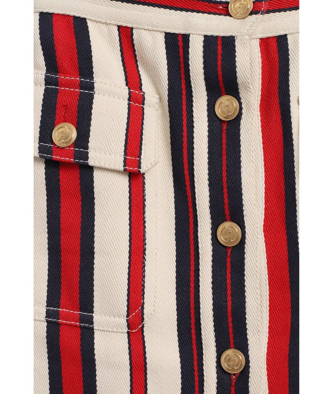 GUCCI Мульти деним юбка макси, фото 4