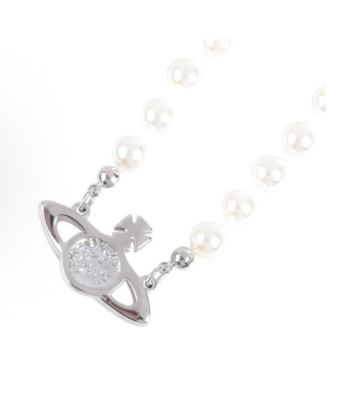 VIVIENNE WESTWOOD Серебряное жемчужное колье, фото 4