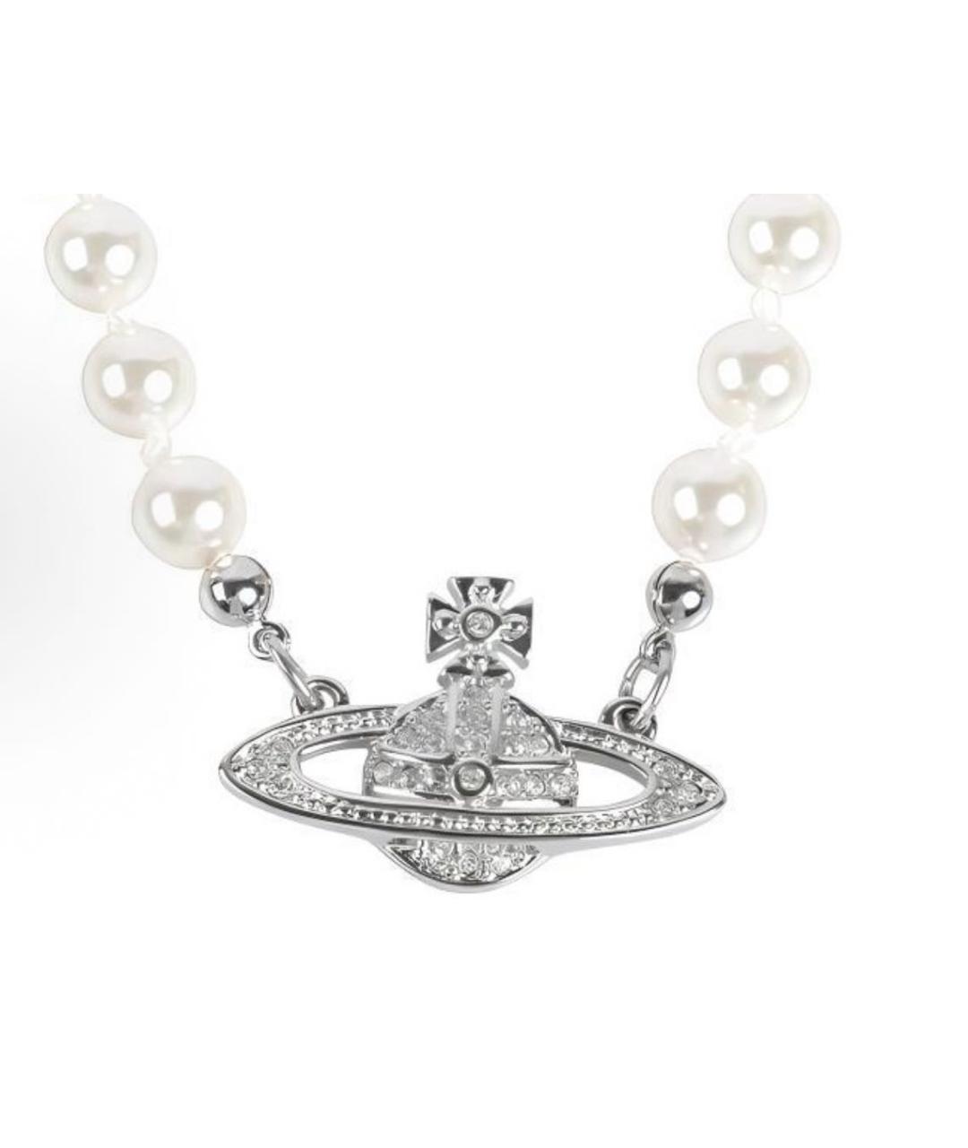 VIVIENNE WESTWOOD Серебряное жемчужное колье, фото 1