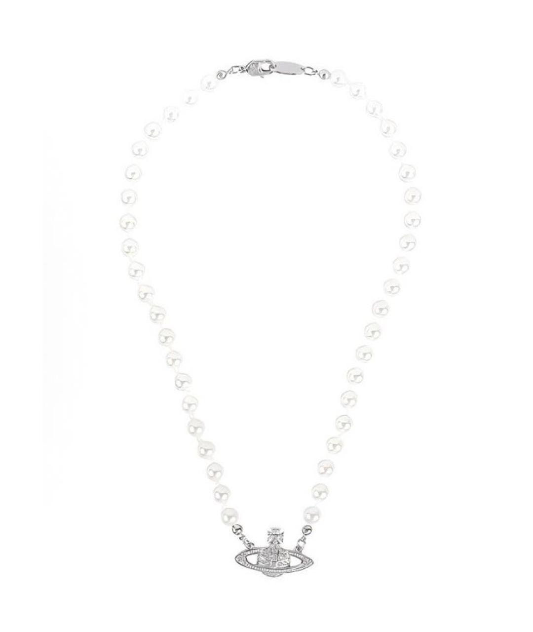 VIVIENNE WESTWOOD Серебряное жемчужное колье, фото 2