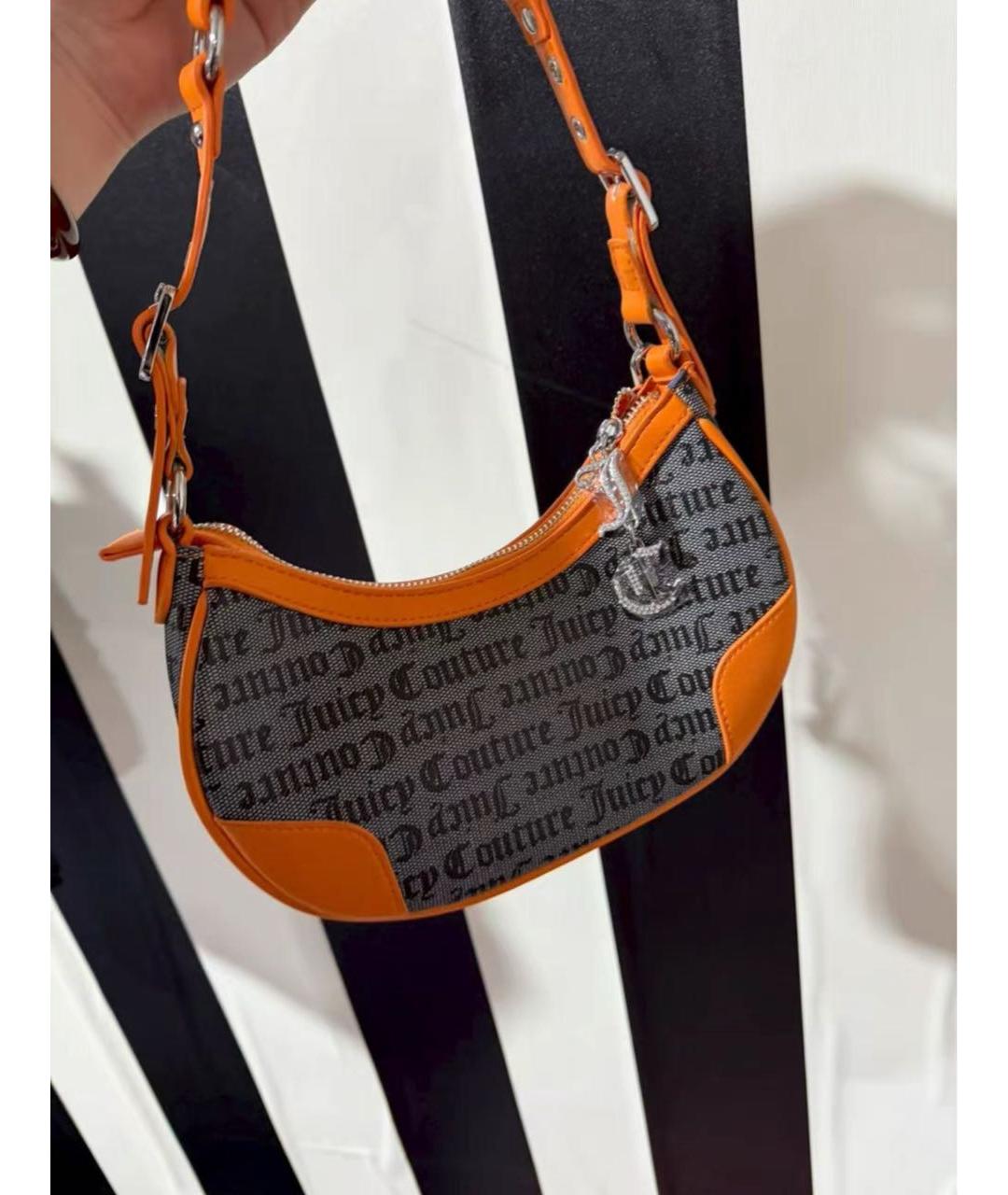 JUICY COUTURE Оранжевая сумка с короткими ручками, фото 3