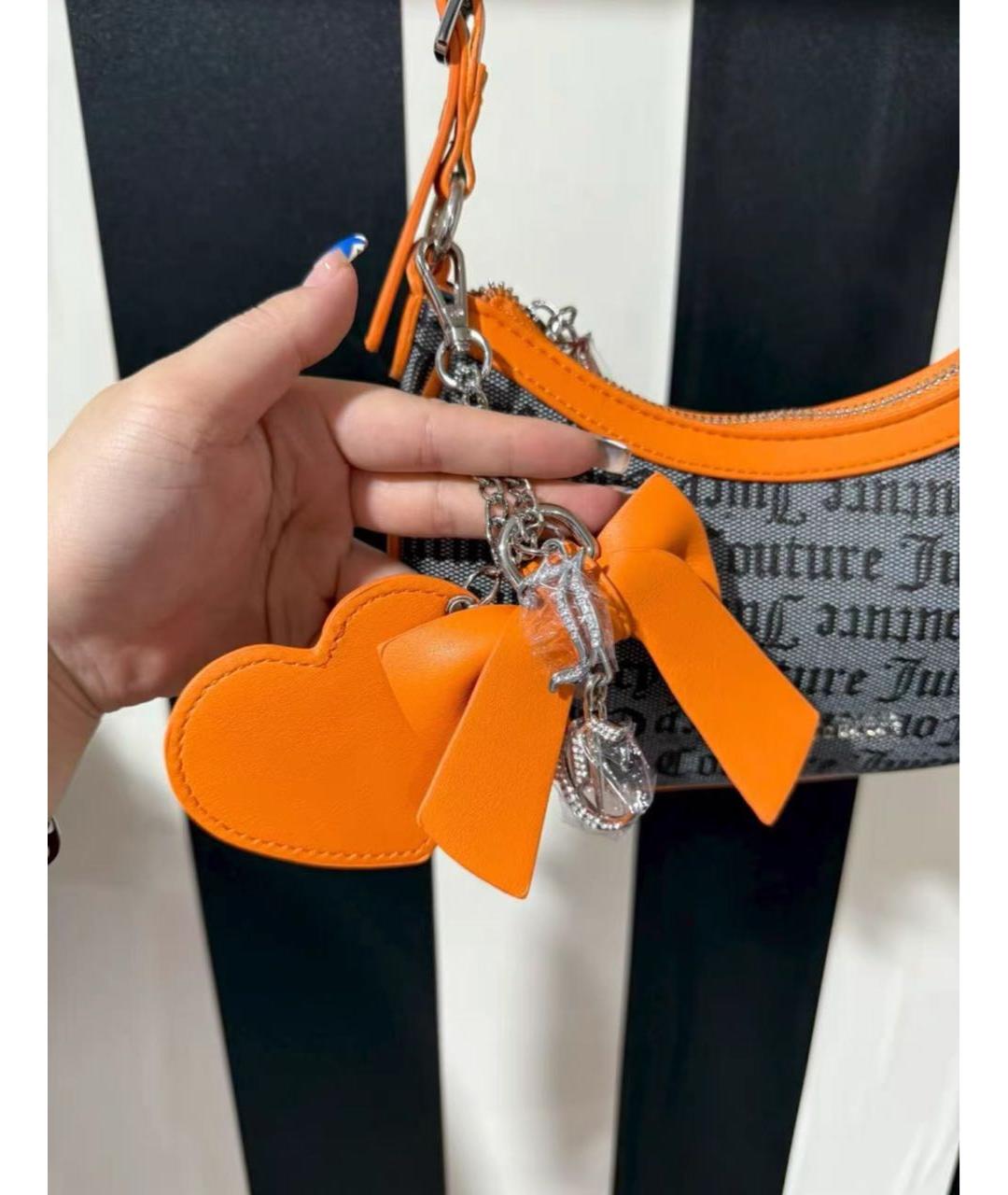 JUICY COUTURE Оранжевая сумка с короткими ручками, фото 2