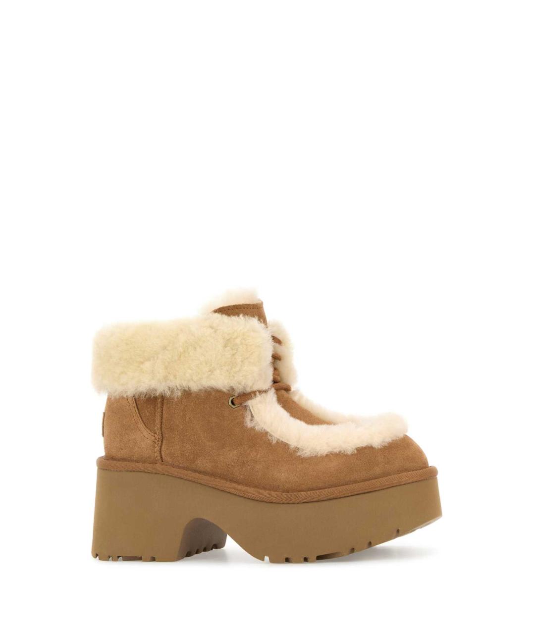 UGG AUSTRALIA Бежевые нубуковые ботинки, фото 2