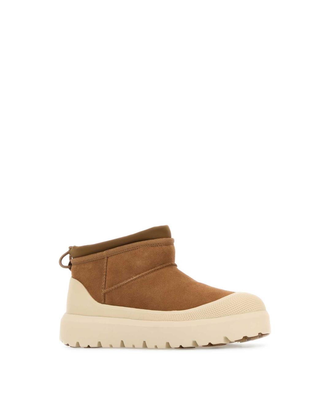 UGG AUSTRALIA Коричневые нубуковые высокие ботинки, фото 2