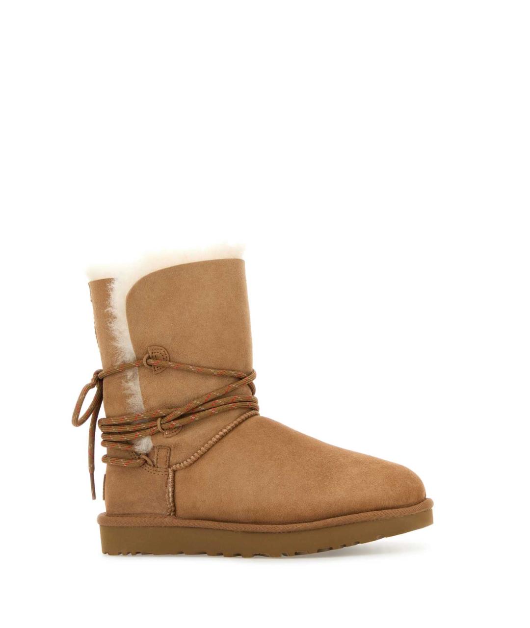 UGG AUSTRALIA Бежевые нубуковые ботинки, фото 2