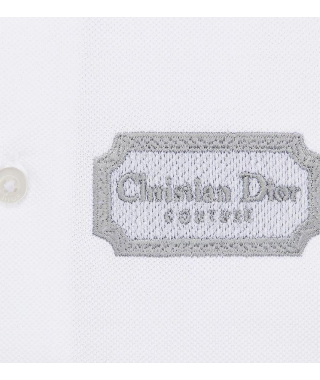 CHRISTIAN DIOR Белая хлопковая детская футболка, фото 3