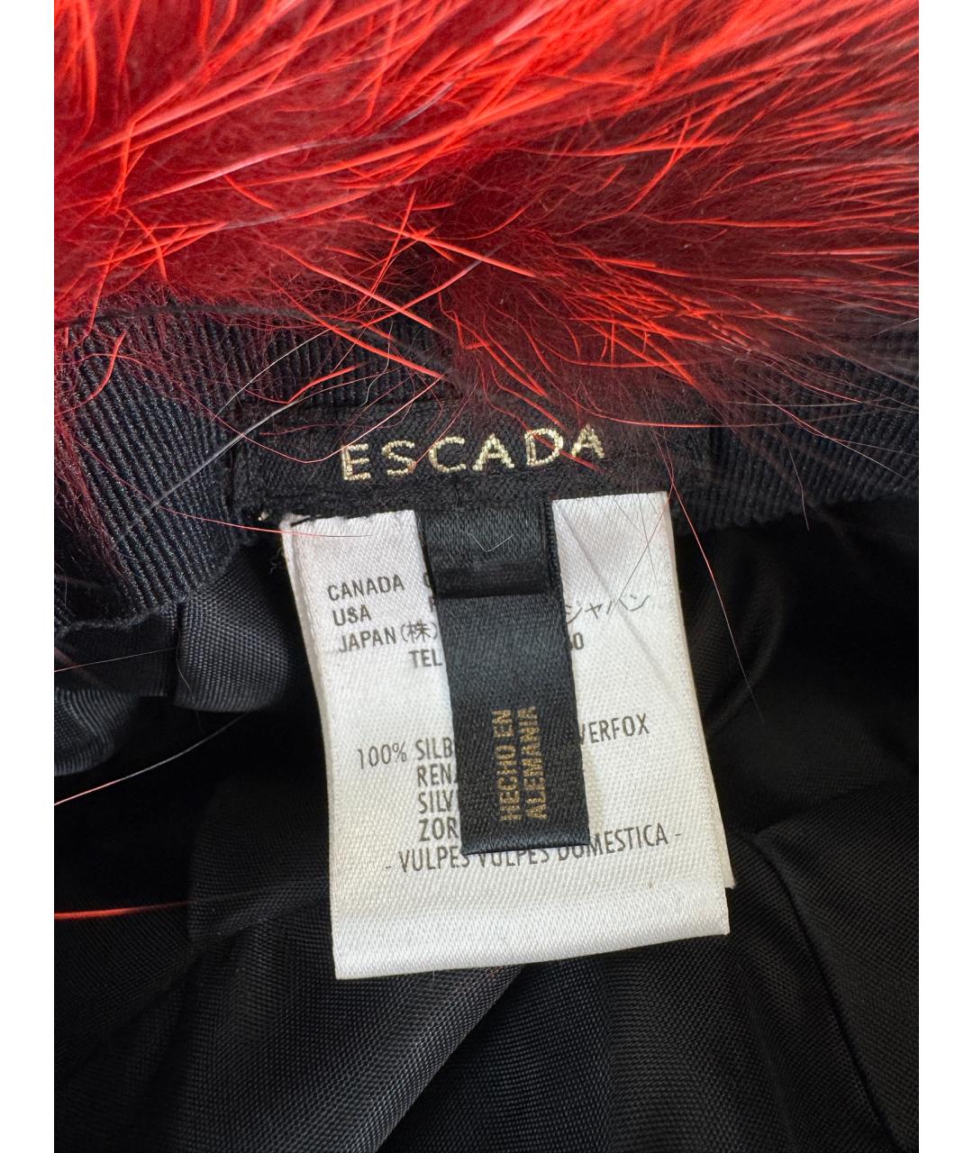 ESCADA Бордовая шапка, фото 6