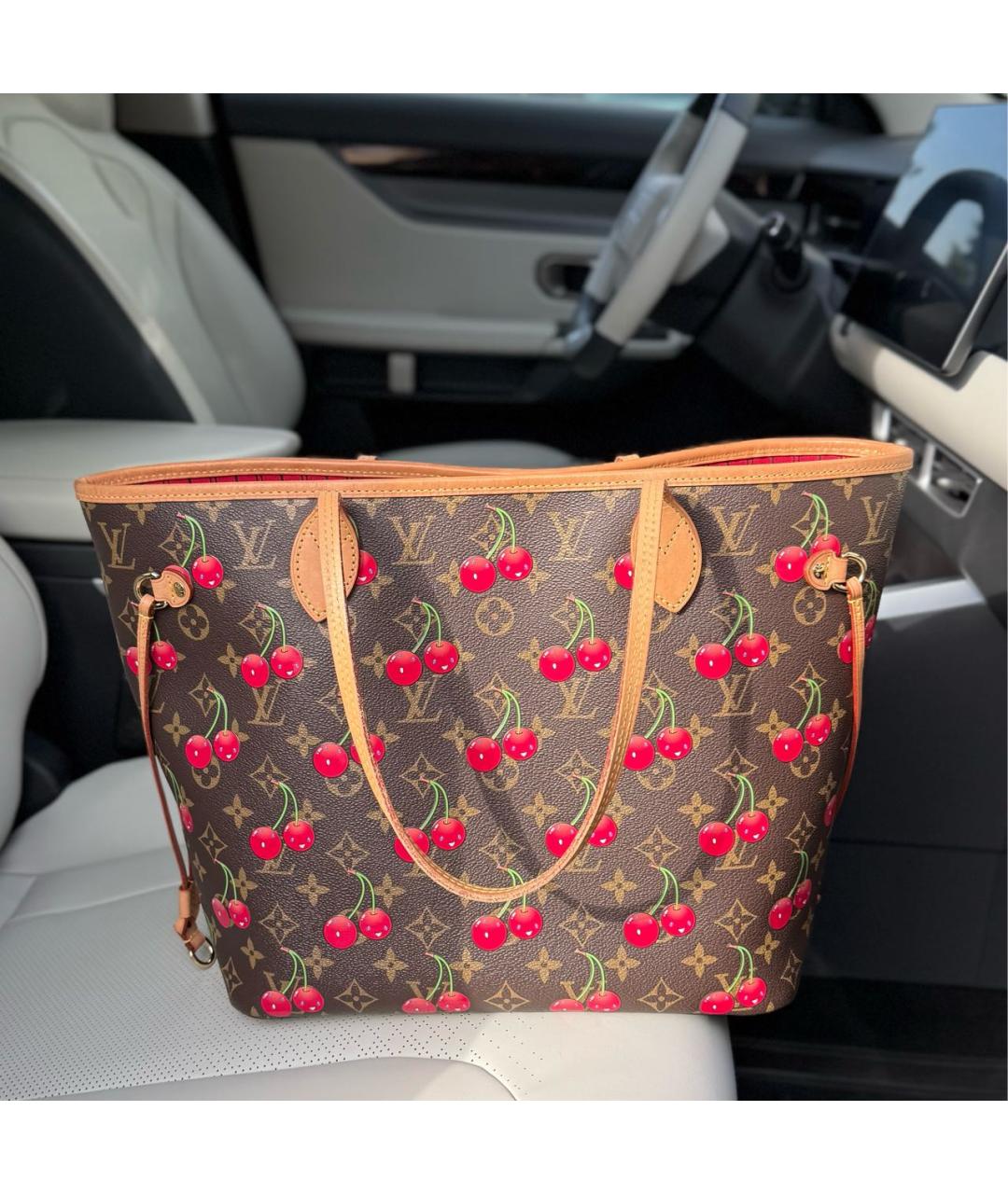 LOUIS VUITTON Коричневая кожаная сумка через плечо, фото 3