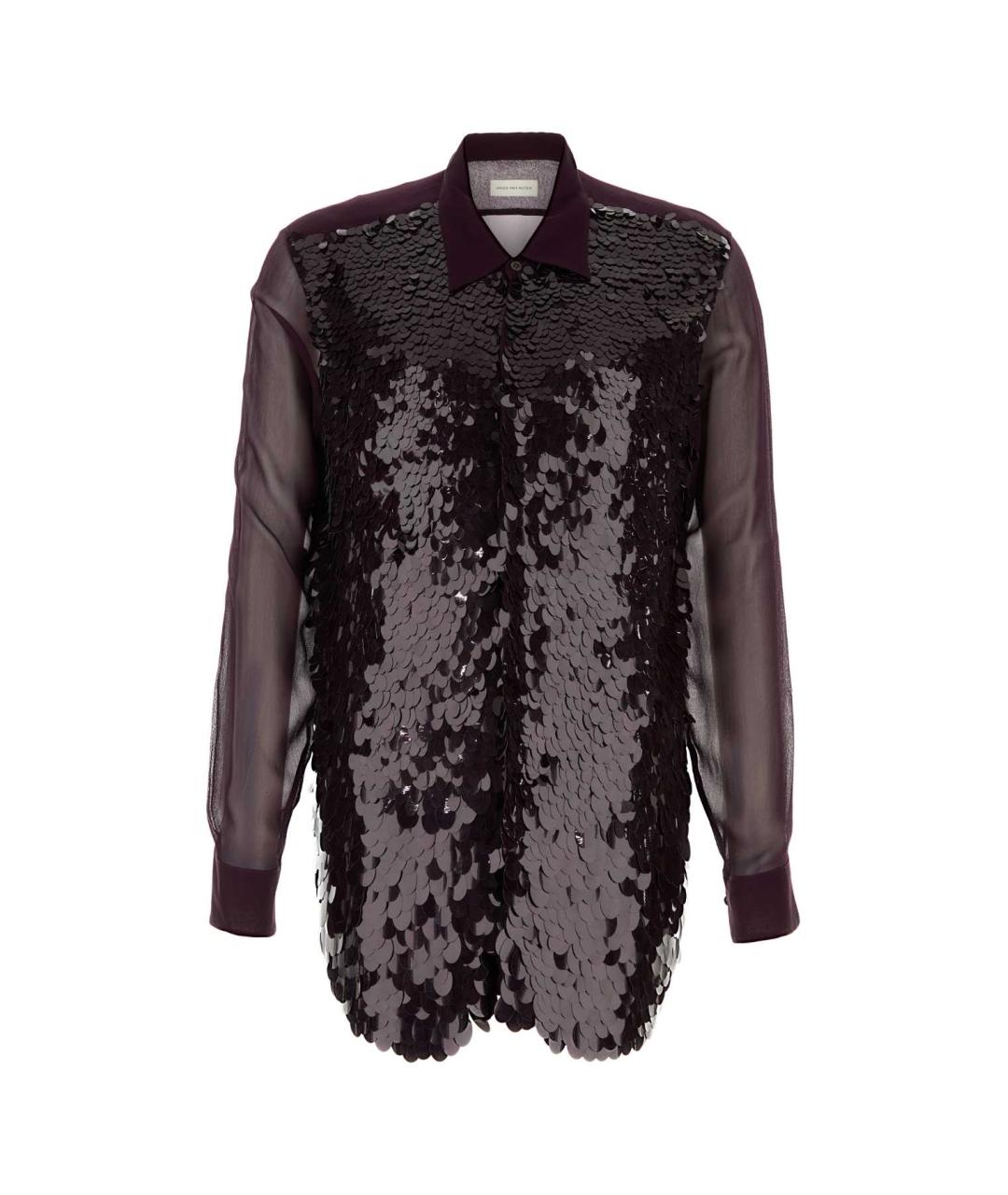 DRIES VAN NOTEN Фиолетовая кэжуал рубашка, фото 1