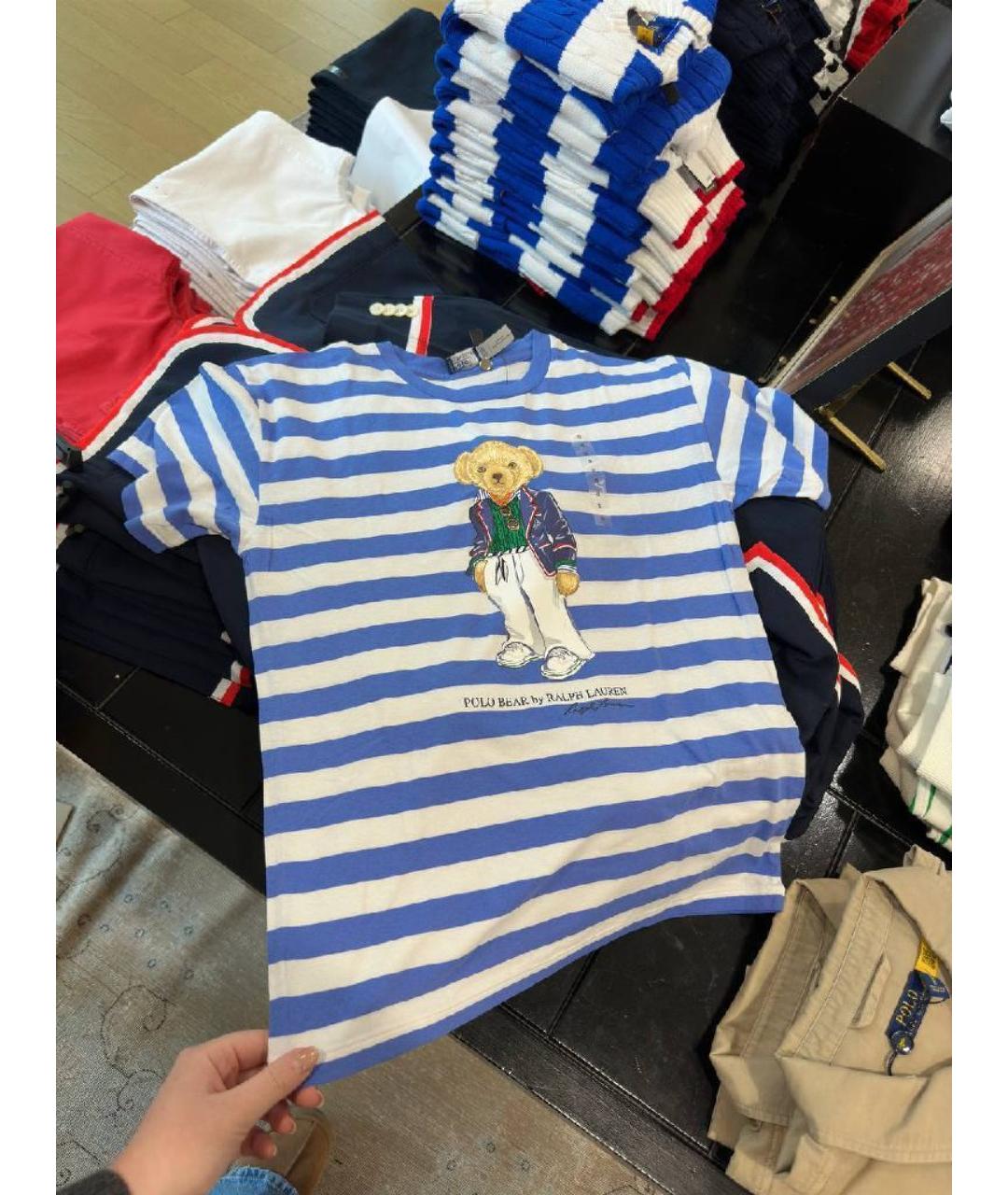 POLO RALPH LAUREN Мульти хлопковая футболка, фото 2