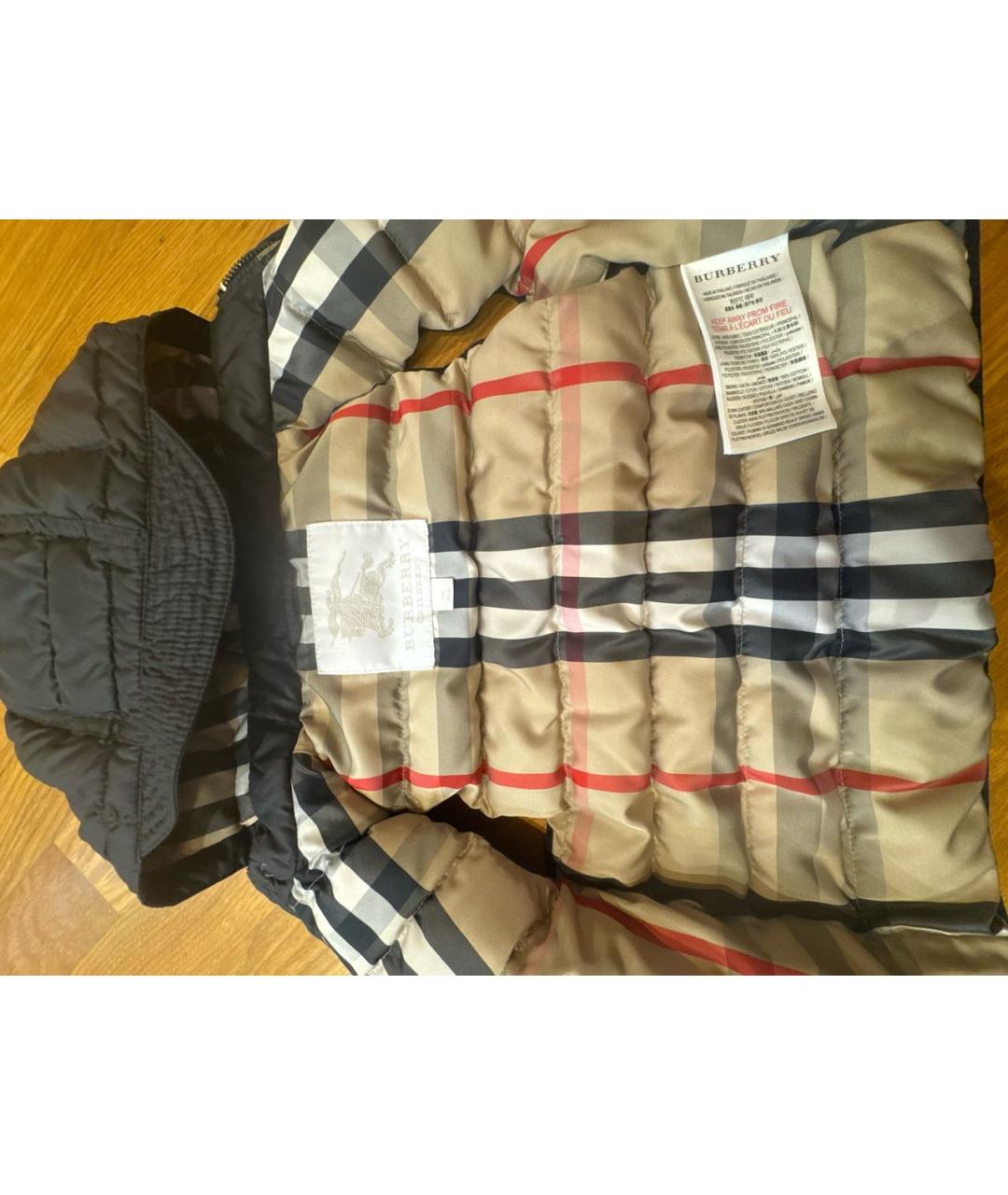 BURBERRY KIDS Черный полиэстеровый жакет / жилет, фото 3