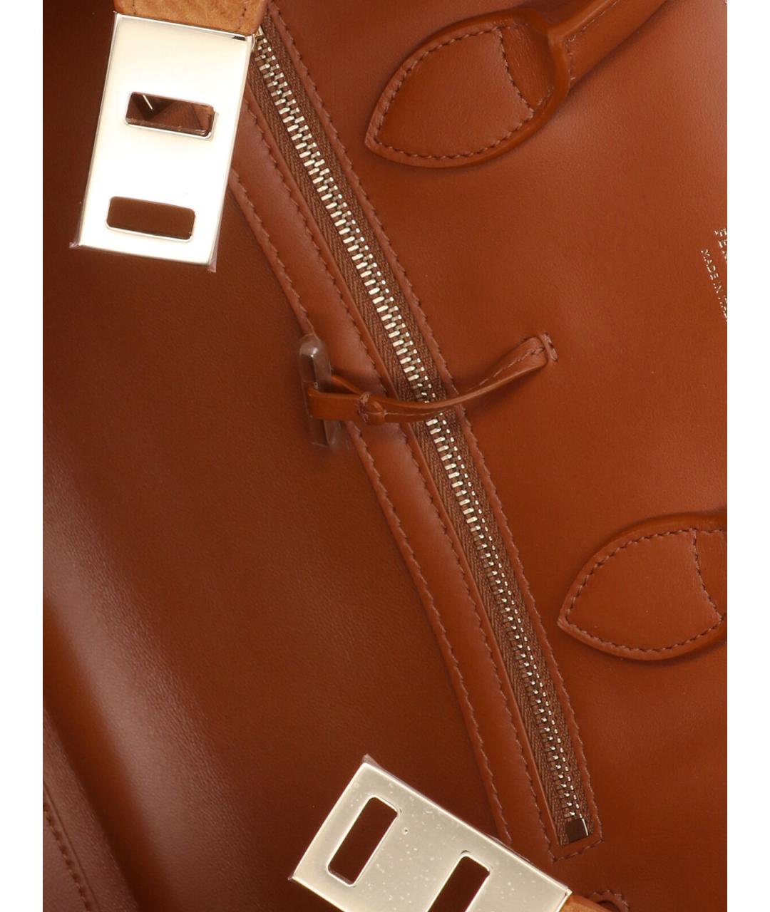 FERRAGAMO Коричневая кожаная сумка тоут, фото 3