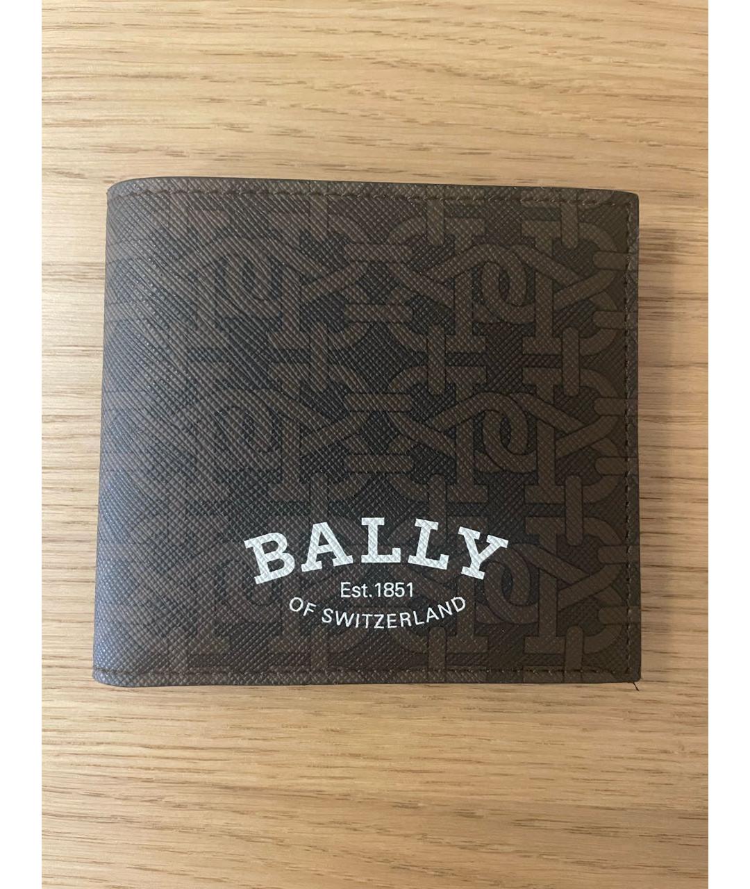 BALLY Коричневый кожаный кошелек, фото 5