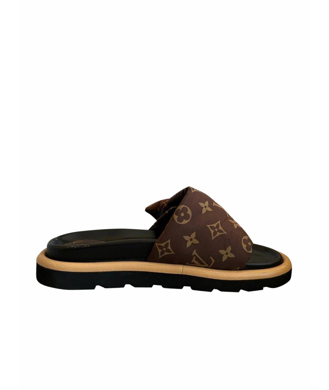 LOUIS VUITTON Коричневые шлепанцы, фото 1