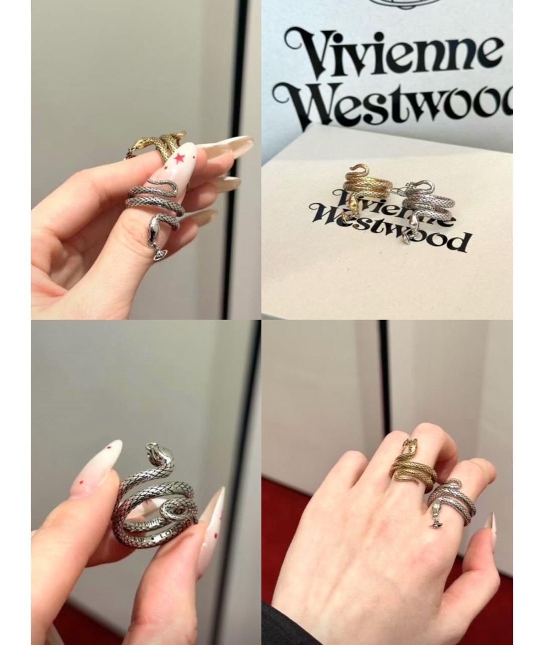 VIVIENNE WESTWOOD Золотое латунное кольцо, фото 5