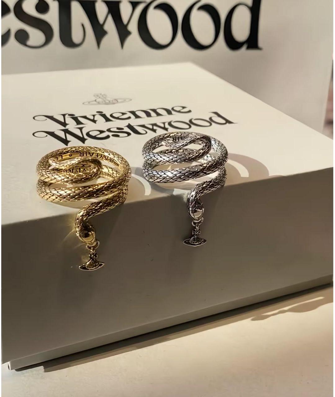 VIVIENNE WESTWOOD Золотое латунное кольцо, фото 2