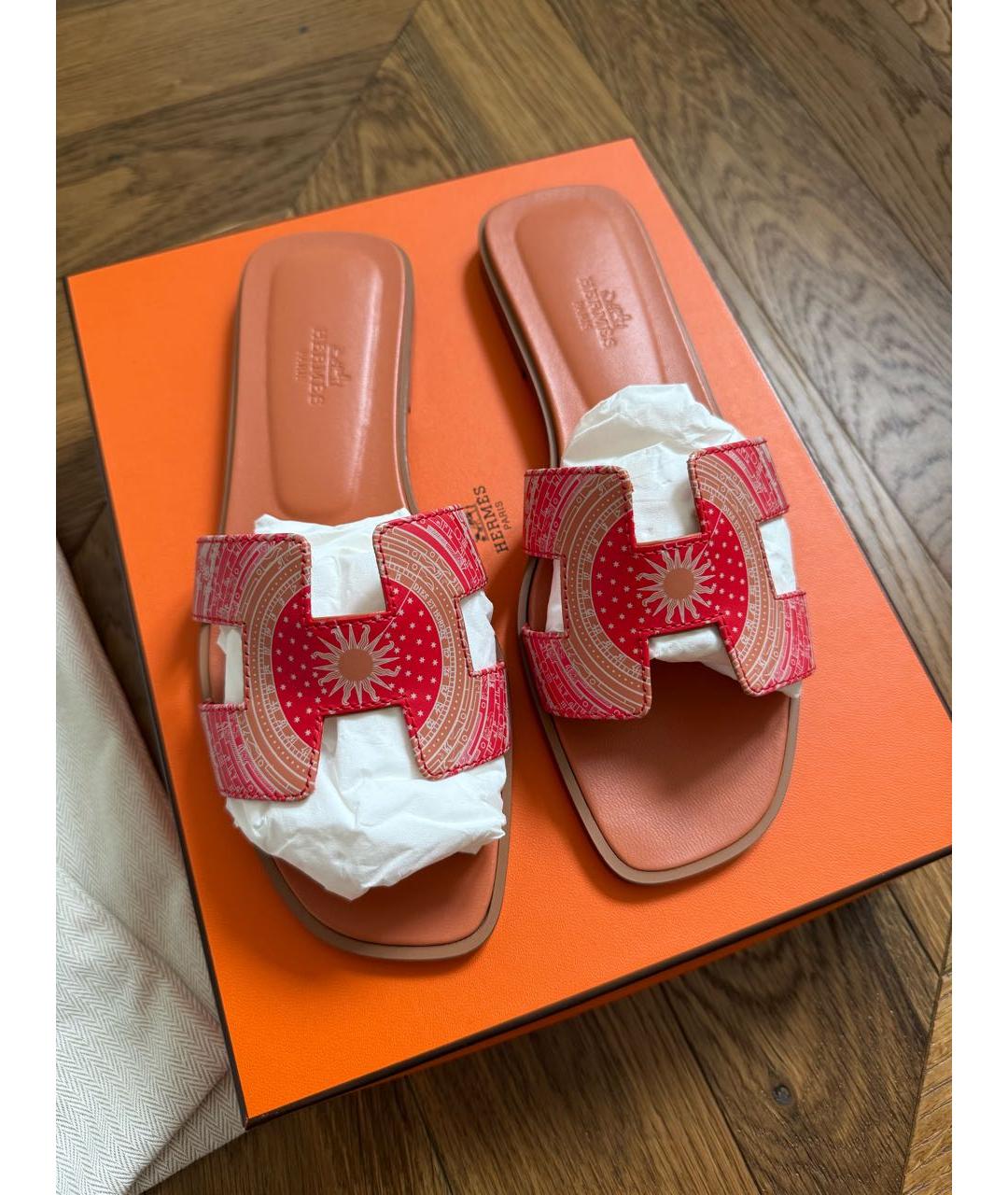 HERMES Мульти кожаные сандалии, фото 2