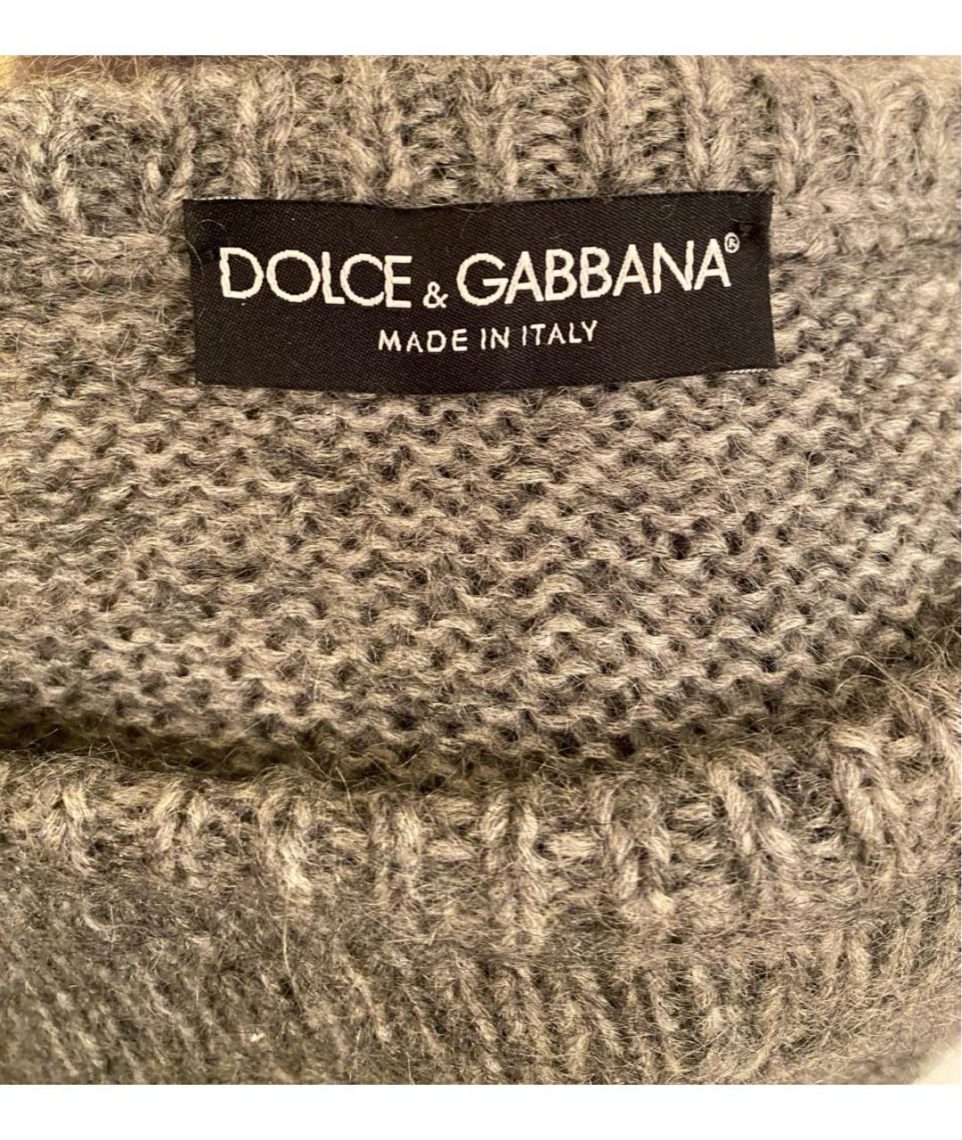 DOLCE&GABBANA Серое повседневное платье, фото 5