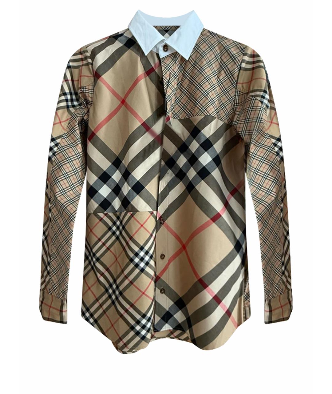 BURBERRY KIDS Мульти хлопковая рубашка/блузка, фото 1