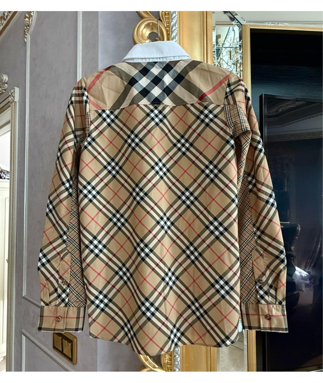 BURBERRY KIDS Мульти хлопковая рубашка/блузка, фото 2